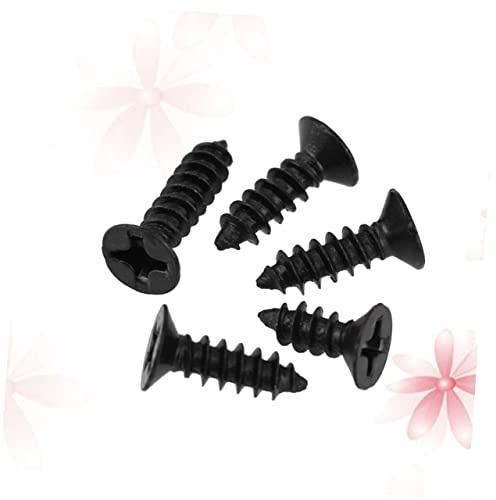 LIFKOME 100pcs Black Drywall Nails Self-tapping Screws Cross Countersunk Wallboard Screw Flat Head Self-tapping x for Drywall Nail