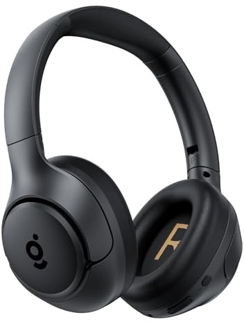 wegear Hybrid Active Noise Cancelling Headphones, Wireless ANC Bluetooth 5.4 Over Ear Headphones, Clear Calls, Deep Bass, 60H Playtime, Comfort Fit, Foldable Headset for Gym Travel Office Home Black