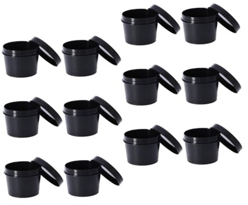 FOMIYES 12pcs Empty Refillable Face Containers Portable Lip Balm Cosmetic Jars Empty Jars for Cosmetics Package Storage Container Use As Multipurpose Sub for Home Travel