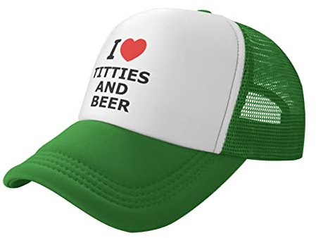 Basebollkeps I Love Titties and Beer Dad hatt vintage baseballkepsar justerbara lastbilskepsar för camping fiske löpning