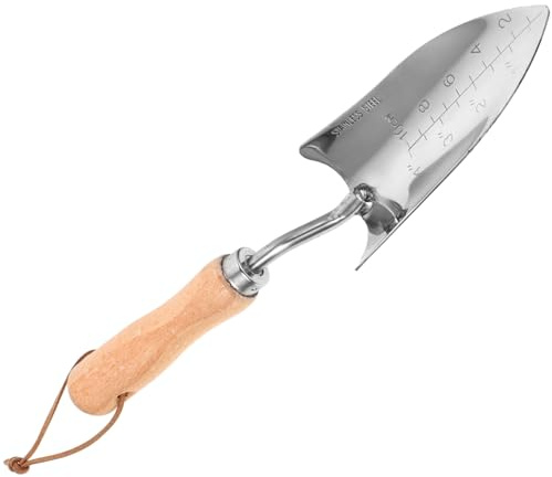 SUPVOX Pelle De Jardinage en Acier Inoxydable Et Pelle à Main Jardinage pour Espaces Étroits Truelle De Plantation Manche Ergonomique Creusage Et Déracinement en Extérieur