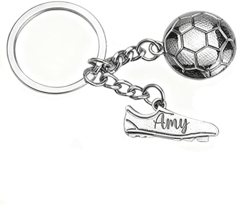 Ballon de football en acier inoxydable personnalisé et porte-clés de chaussures, pour Supporters, Sportifs, Joueurs, Les Amateurs de Football