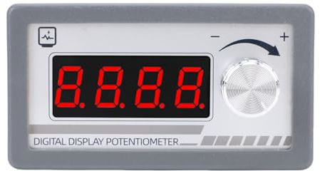 RASTKY 4-stelliges Programmierbares DC-Potentiometer 10 kΩ – Einstellbarer Widerstandsausgang – Digitale Röhrenanzeige, Zuverlässiger Ersatz für Einkanal-Potentiometer. 1 X Digitale Anzeige