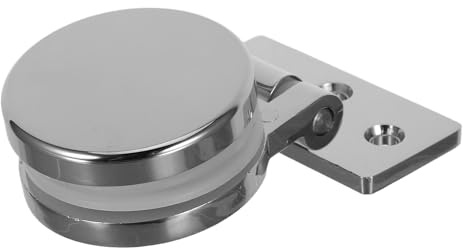 Mikikit Cerniere per Porte Doccia in Vetro in Lega di Zinco 180° Morsetto Rotondo Grande per Fissaggio Vetro Ferramenta Pivotante di Mobili e Bagni Sostituzione per Box Doccia e