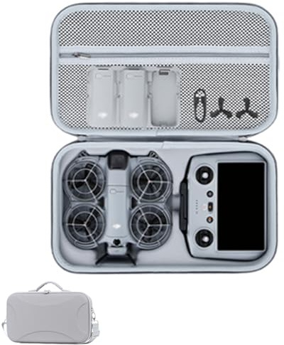 Lokyoyo Custodia da trasporto compatibile con controller DJI Neo 2 e RC 2, custodia protettiva portatile in PU per accessori per drone Neo 2