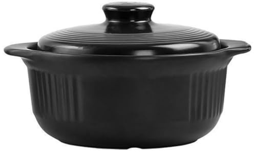 OFFSCH Pentola in Ceramica per Stufato 1115ml Manici Laterali, Casseruola Piccola Resistente Alte Temperature, Utensile da Cucina per Cottura Uniforme e Risparmio Energetico,