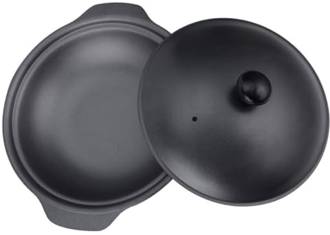 Genérico Cazuela de Hierro Fundido Tapa de 16 Cm, Olla para Cocina Casera y Estofados, Utensilio de Cocina Resistente para Guisar Arroz y Sopas, Adecuado para Uso Doméstico y Reuniones