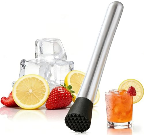 Professioneller Cocktail Stössel - Cocktail Zubehör, Multifunktional Mixer-Stößel Cocktailstößel, zum Debuggen Köstlicher Cocktails, Mojito, Getränke und Säfte (30cm)