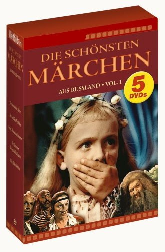 Schönsten Märchen aus Russland (5DVD's) Das bucklige Pferdchen, Die verzauberte Marie, Feuer Wasser und Posaunen, Die Abenteuer des gestiefelten Katers, Die wilden SchwÃ