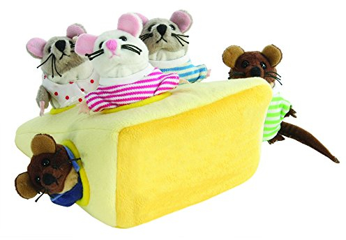 The Puppet Company - Hide-Away Puppets - Mouse Family in Cheese, PC003033