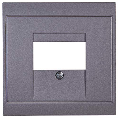 Kopp 350115188 Malta Cover for Tae Telephone Socket Silver Anthracite