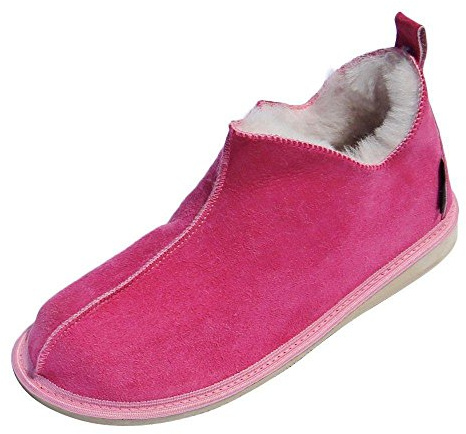 Hollert Lammfell Hausschuhe Cinderella Fellschuhe Premium Damenschuhe aus 100% Merino Schaffell