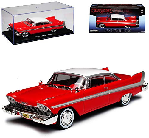 Greenlight Plymouth Fury Coupe Rot Christine Stephen King 1956-1958 1/43 Modell Auto