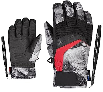 Ziener Jungen LABINO AS Ski-Handschuhe/Wintersport | Wasserdicht, Atmungsaktiv