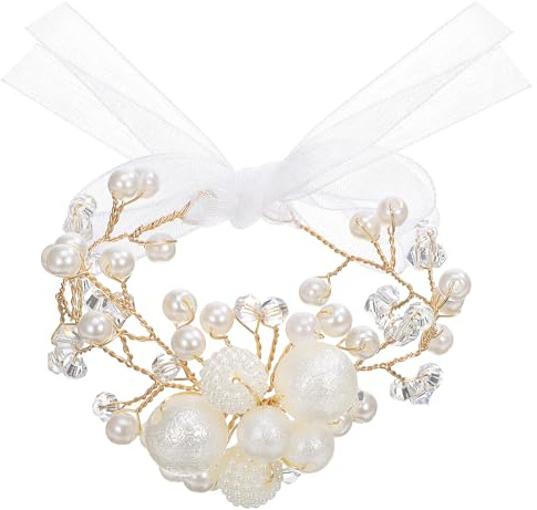 Banda De Muñeca Floral De Perlas Para Bodas Accesorio De Mano Para Novias Y Damas De Honor Flor De Muñeca Decorativa Para Fiestas Y Eventos Especiales