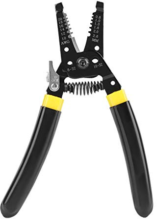 Multifunctional Pliers, R T-7021 10-20 AWG 0.8-2.6mm Precision Wire Stripper Wire Cable Cutting Stripping Pliers Wire Cutter Stripper Cutter Tool Clamp