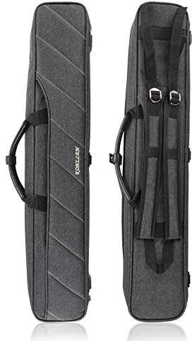 KONLLEN Pool Cue Case 3x4 Oxford Pool Stick Case Holds 3 Butts and 4 Shafts Billiard Sitck Large Capacity Carrying Cases with Multi-Pocket Pool Cue Accessories