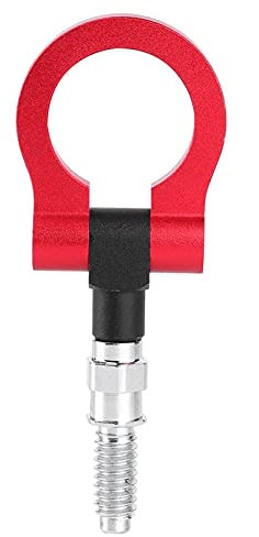 Akozon Gancio di Traino Traino Gancio di Traino per Auto Universale Rimorchio per Auto in Lega di Alluminio Kit Gancio di Traino Anteriore Gancio a Vite per Serie E.(Rosso)