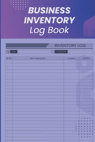 Business Inventory Log Book: Sales and inventory log book for business, small business or personal | 120 Inventory log sheets | 8.5 x 11 - 120 pages