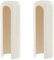 cyclingcolors 2x tapas protección para bisagras ventana puerta plástico fundas de ojal tubo decorativo, hoja 16 mm, altura 43 mm, blanco