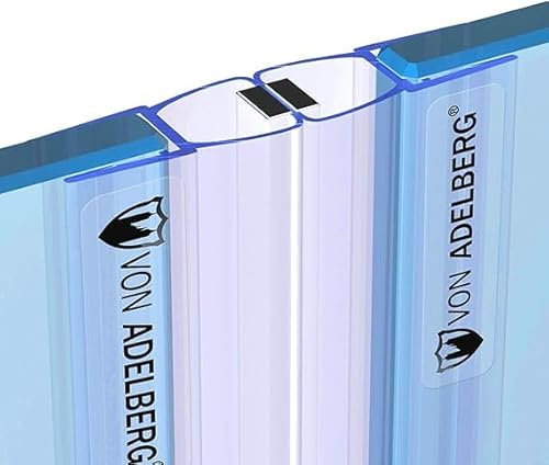 Generisch Magnetduschdichtung Wasserabweiser PVC 200 cm 6-8 mm Glasstärke 21 mm Spaltmaß - 2 Stück