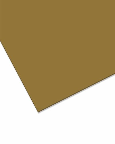 nattmann GS farbig, 3mm - vielseitig einsetzbare, bruchfeste Acrylglasplatte für Lichtobjekte und mehr, Markenqualität in 12x25 cm - braun transparent (8C01)
