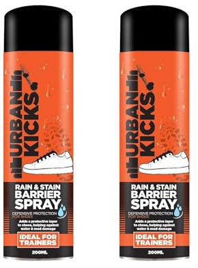 YSAMAX Rain & Stain Barrier Spray, Defensive Protection For Trainers, Waterproofing Barrier Spray, Easy To Apply, Quick Drying, Repels Liquid And Protects From Staining, 200ML