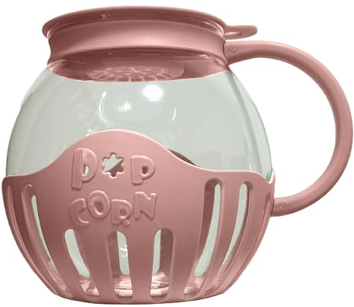 Popcorn Mikrowelle Schüssel, Popcorn Kanne Mikrowelle, Mikrowellen Popcorn, Snack-Popcorn-Maker, Popcorn-Topf, Air Poppers, 2,25 Quart, Borosilikatglas, Popcorn-Schüssel, Spülmaschinenfest