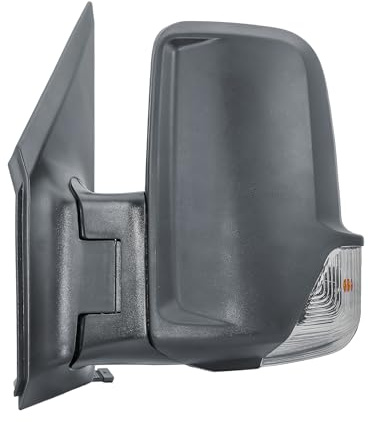 Espejo retrovisor izquierdo del lado del conductor, manual, no calefactable, con intermitente para Mercedes Sprinter 906 VW Crafter 2006-2018