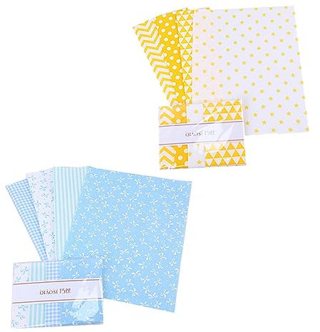 Lurrose 8 Stück Baumwoll Patch Baumwollstoff Patchwork Bordüre Stoff Patchwork Bastelstoff Einfarbiger Stoff Patchwork Stoff Quilt Bündel Bündel Quadrate Stoff Baumwolle Nähen