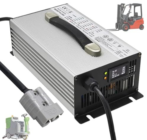 1500W chargeurs de Batteries au Plomb 24V 40A,pour Chargeur De Batterie De Voiturette De Golf Voitures,tondeuses à Gazon,Marines Chargement des Batteries avec Connecteur Anderson(B,Plug 175A)