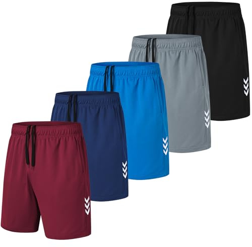 kuzwufs Herren Sporthose Kurze Atmungsaktive Gym Fitness Hosen Dry Fit Lauf Shorts Training Running Funktionsshorts