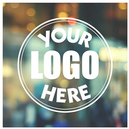 Custom Business Logo - Shop Window Vinyl Decal, Personalised Shopfront Door Sticker