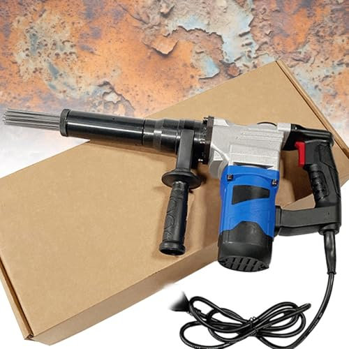 YMXEURSC 1100W Electric Needle Derusting Machine,Hand-Held Electric Needle Scaler,Remover Welding Slag Derusting Tool