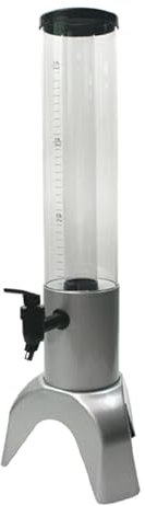 FLCPJGV Torre Dispensadora de Cerveza con Medidor, para Margaritas, Mesa de Bebidas para Exteriores, Plata, 1.5l
