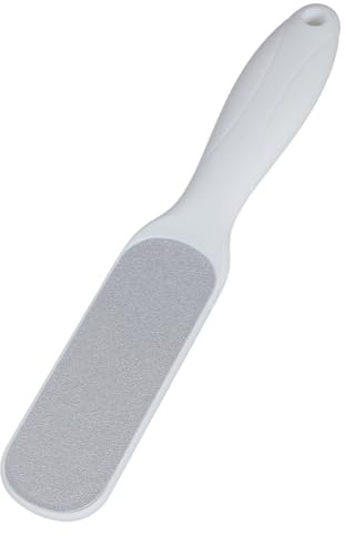 Escofina exfoliante de doble cara para eliminar callos para talón seco agrietado y mango ergonómico para el hogar, accesorio de spa