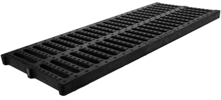 SHINEOFI Rejilla de Drenaje Rectangular de Plástico Resistente para Exteriores para Canal de Desagüe con Filtro Antidesbordamiento para Patios Jardines y Perímetros de Casas