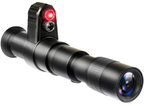 Dispositivo digital de visión nocturna con infrarrojos | Telescopio de caza de alcance de 500 m para uso diurno y nocturno