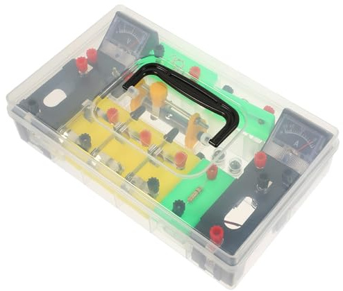 FUNOMOCYA Kit Électricité pour Expériences Scientifiques Scolaires Coffret Outils Électriques pour Collège Matériel Pédagogique Physique avec Accessoires pour Circuits Couleur Aléatoire