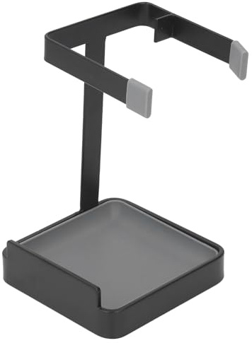 Fyearfly Porte-louche multifonction, support de couvercle de casserole, organisateur de cuisine, support repose-cuillère pour ustensiles, design moderne et robuste, base amovible,