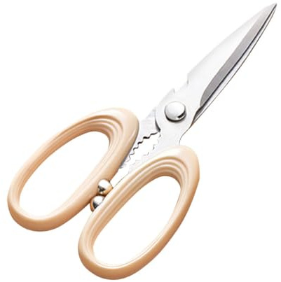 INOOMP Forbici da Cucina Multifunzione in Acciaio Inox per Taglio Carne, Pollo e Verdure, Forbici da Barbecue Resistenti per Uso Domestico, Ristorante e Hotel, Lama Affilata per Ossa