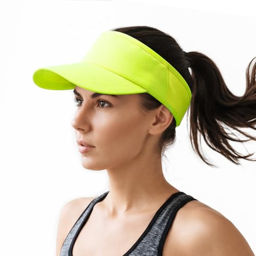 DRESHOW Sport Solskyddshatt för Damer och Herrar Baseballkeps med Öppen Topp Elastisk Andningsbar UV-skydd Sommarhatt för Löpning Golf Tennis och Vandring