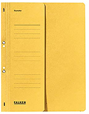 Falken 80003825 Ösenhefter 1/2 Deckel, gelb