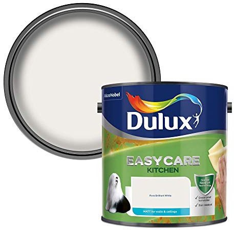 Dulux pflegeleichte Küche matt lack – Pure Brilliant Weiß 2,5 L