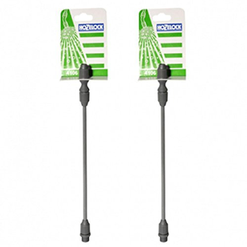 Hozelock 2 x 4106 Extension Lance, Barb Connection, Polytetrafluoroethylene Body, Line Blind Valve, 2 Ports, Plastic Finish, 1/2 Inch Outlet, Ball Valve