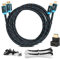 MutecPower 2 Pack 5m Cavo HDMI 2.0 - Alta velocità con Ethernet 4Kx2K/60HZ Ultra HD 2160p / Full HD 1080p - 3D/Arc/CEC - Cavo Triplo schermato - Nero 5 Metri