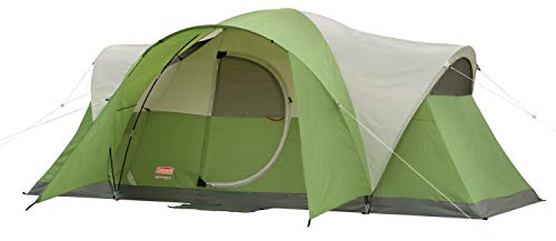 Coleman Camping Tent | 8 Person Montana Cabin Tent with Hinged Door