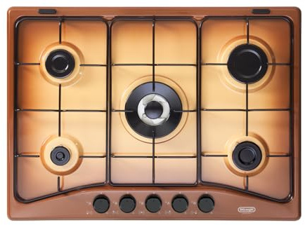 DELONGHI FFT57ASV PIANO COTTURA 5 FUOCHI 1 TRIPLA CORONA TERRA FRANCIA FFT 57 ASV
