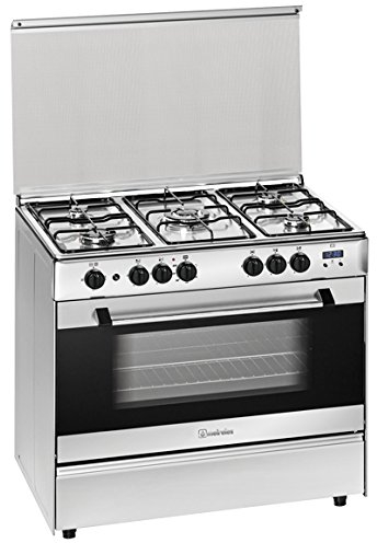 Meireles G 900 X Independiente Encimera de gas A Acero inoxidable - Cocina (Cocina independiente, Acero inoxidable, Botones, Giratorio, Acero inoxidable, Frente, Encimera de gas)