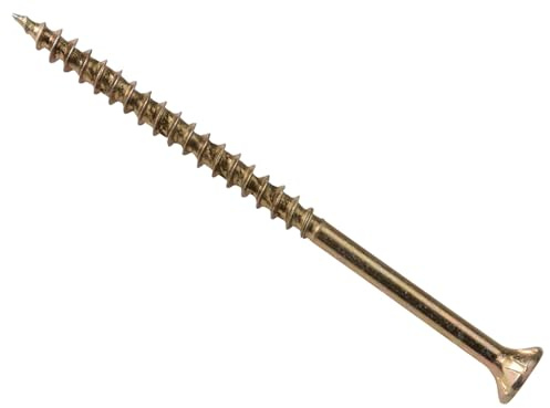 ForgeFast Elite Low-Torque Woodscrews | 4.0 x 50mm | Zinc Yellow Passivated | Box 200
